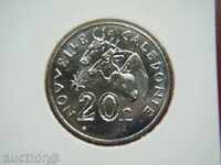 20 Φράγκα 2010 Νέα Καληδονία - Unc