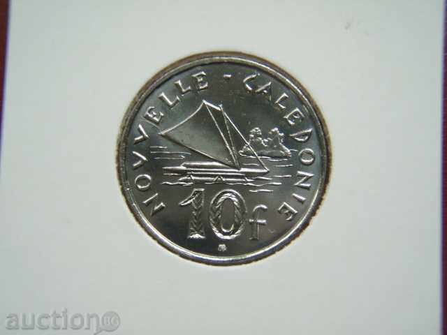 10 Francs 2012 New Caledonia (Нова Каледония) - Unc