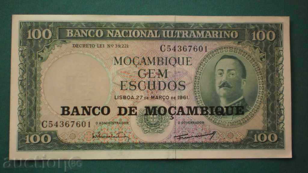 100 ECOUDO 1961 MOZAMBIQUE