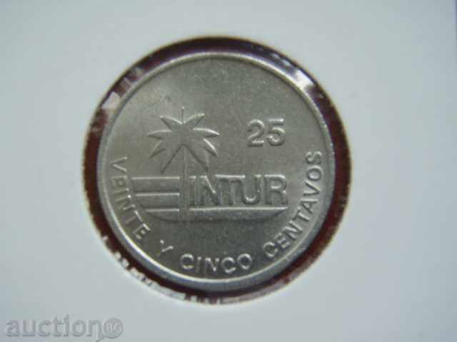 25 Centavos 1989 Κούβα (INTUR) /Κούβα/ - Unc