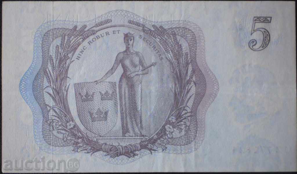 Bancnota Suedia 5 coroane 1963 R rare cu preț € 6.14 | 12.01 BGN