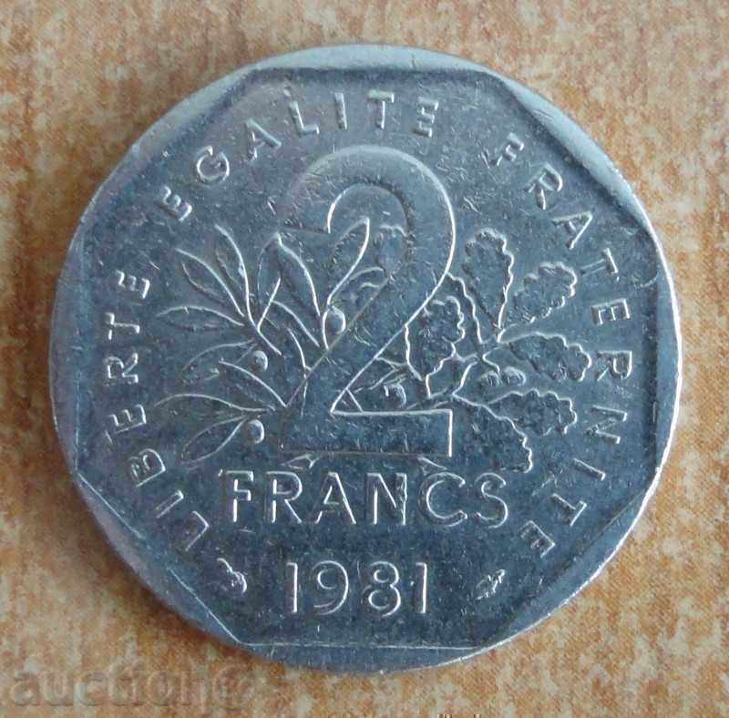 2 φράγκα 1981 - Γαλλία