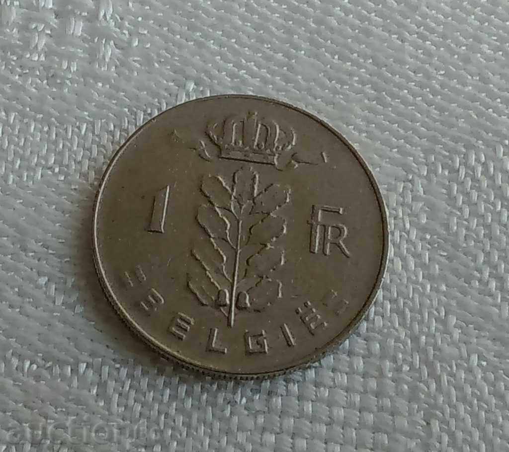 1 Franc Belgia 1977