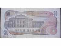 Banknote Austria 50 Shilling 1970 R rare