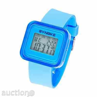 Synoke's new ladies sports watch many features blue with price 14.00 BGN | € 7.16 Synoke's new ladies sports watch many features blue with price 14.00 BGN | € 7.16