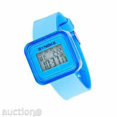 Auction Synoke's new ladies sports watch many features blue Auction Synoke's new ladies sports watch many features blue
