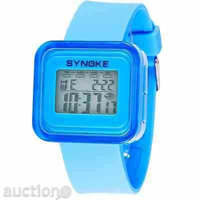 Synoke's new ladies sports watch many features blue