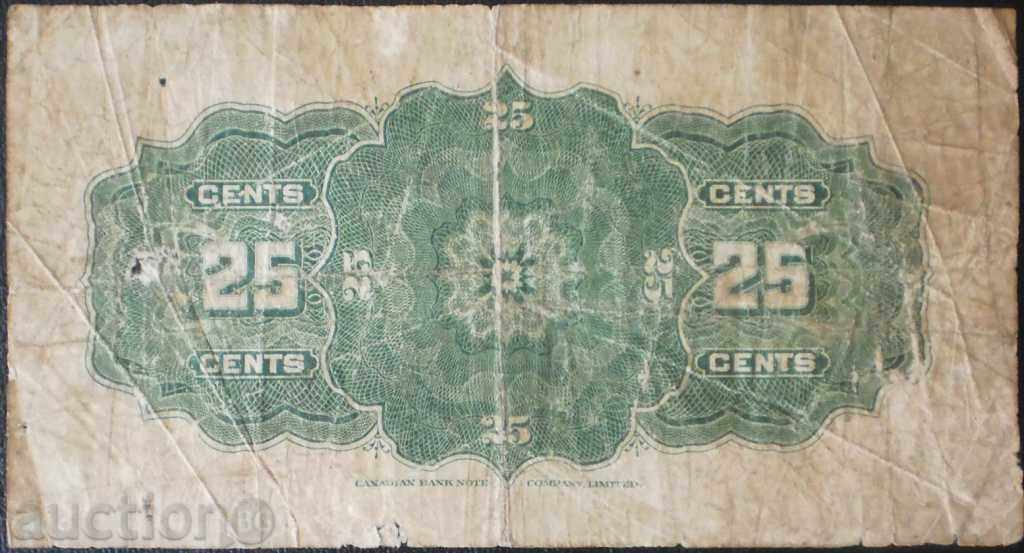 Colecția de bancnote Canada 25 Centi 1923 RRR rare cu preț € 16.87 | 32.99 BGN