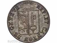 Elveția 1 SOL 1833 GENEVA .Prekrasno conservate monede