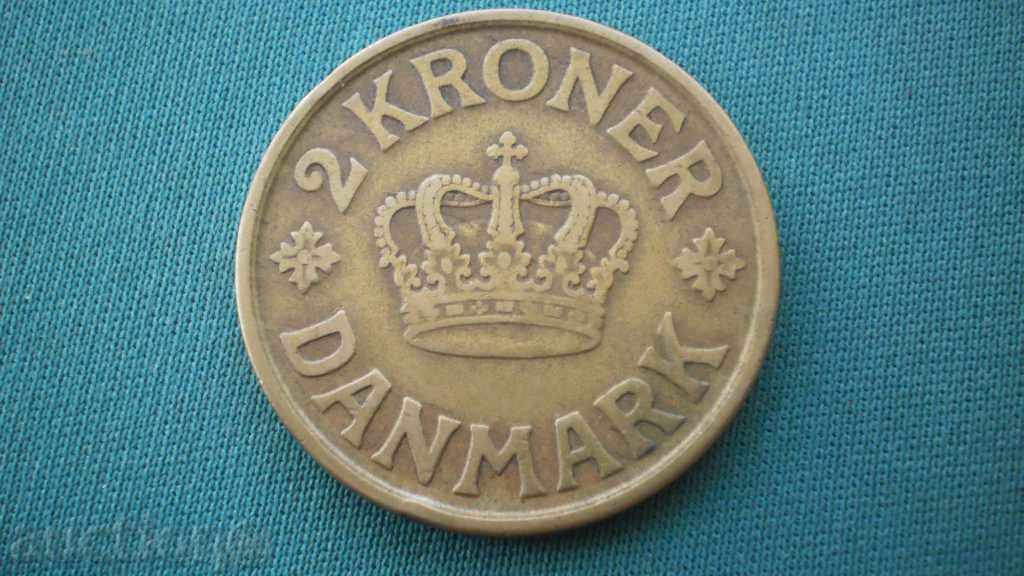 Danemarca 2 Coroane 1925 R rare (kk) cu preț € 7.67 | 15.00 BGN