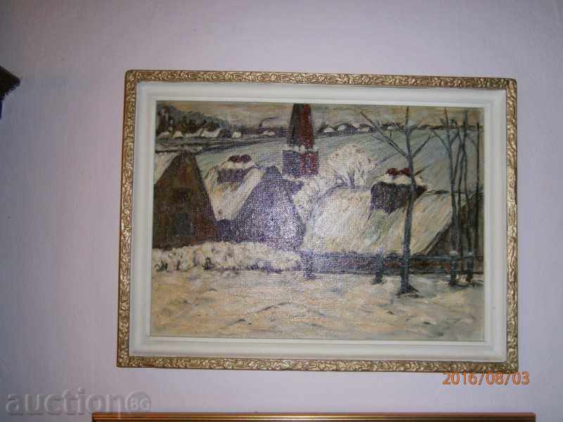 Picture - WINTER TIP - oil on plywood