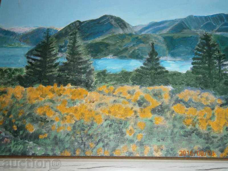 Delivery of Picture - BLUE MOUNTAIN - Oil on Canvas - Hrista Panteva Delivery of Picture - BLUE MOUNTAIN - Oil on Canvas - Hrista Panteva