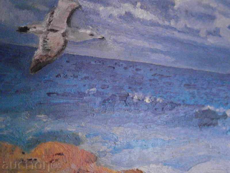 Picture SAMPLED BEACH Oil on canvas Hris Panteva - 7 Picture SAMPLED BEACH Oil on canvas Hris Panteva - 7