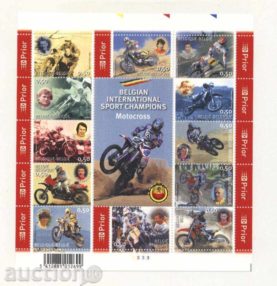 Чисти марки Мотоциклети 2004 от Белгия