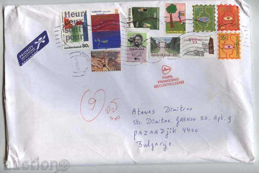 Traveled envelope from the Netherlands