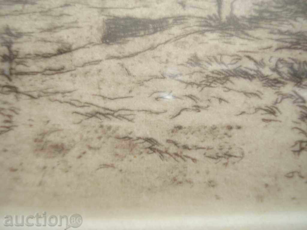 Auction  957 Germany engraving city Pirna unrecognized author 1959 signature