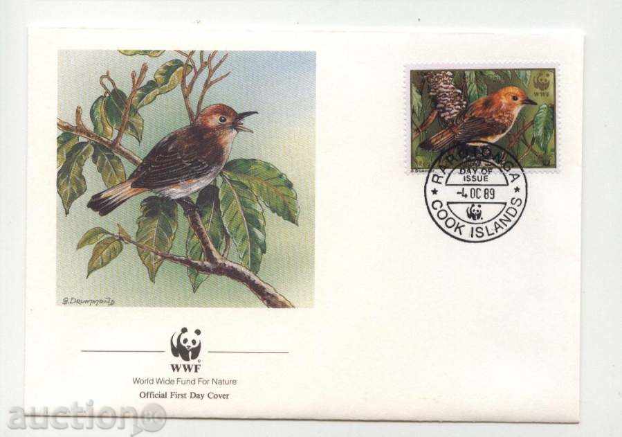 Auction Encyclopedic Envelopes (FDC) WWF Birds 1989 from Cook Islands Auction Encyclopedic Envelopes (FDC) WWF Birds 1989 from Cook Islands
