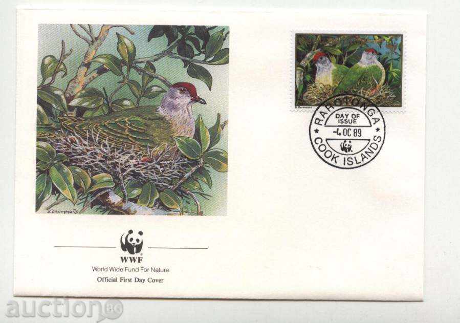 Delivery of Encyclopedic Envelopes (FDC) WWF Birds 1989 from Cook Islands Delivery of Encyclopedic Envelopes (FDC) WWF Birds 1989 from Cook Islands