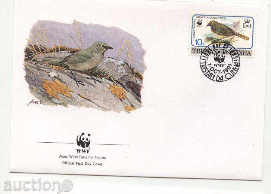 Encyclopedic Envelopes (FDC) WWF Birds 1991 from Tristan da Cunha with price 14.00 BGN | € 7.16 Encyclopedic Envelopes (FDC) WWF Birds 1991 from Tristan da Cunha with price 14.00 BGN | € 7.16