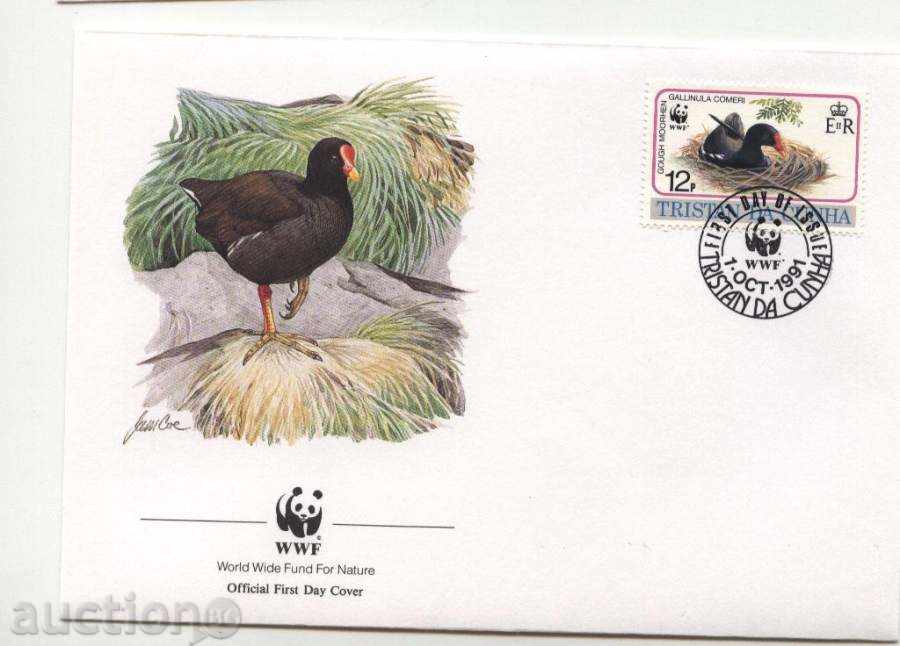 Auction Encyclopedic Envelopes (FDC) WWF Birds 1991 from Tristan da Cunha Auction Encyclopedic Envelopes (FDC) WWF Birds 1991 from Tristan da Cunha