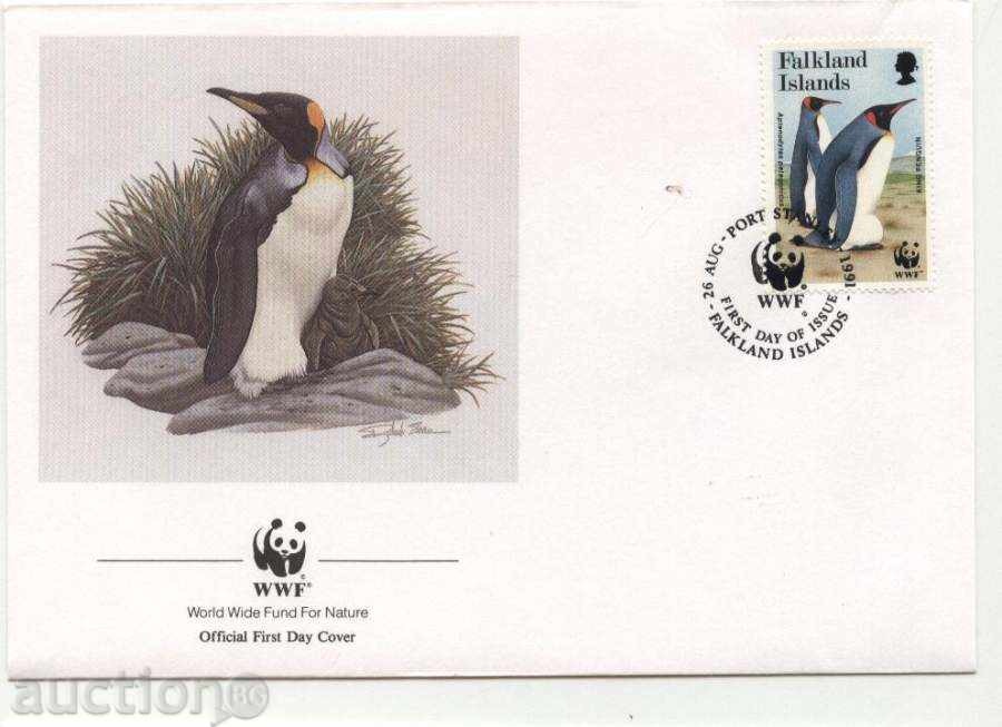 Delivery of WWF 1991 Folding Envelopes (FDC) from Falkland Islands Delivery of WWF 1991 Folding Envelopes (FDC) from Falkland Islands