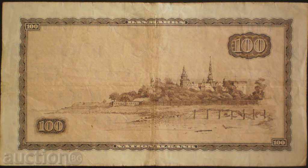 DANEMARCA - 100 -1965g-VF coroane-RARE cu preț € 28.12 | 55.00 BGN