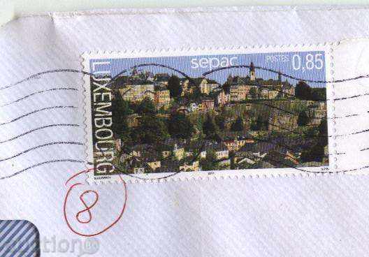 Traveled envelope 2011 from Luxembourg with price 0.70 BGN | € 0.36 Traveled envelope 2011 from Luxembourg with price 0.70 BGN | € 0.36