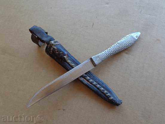 An old knife with a handle and a goldfish handle, a knife, a dagger with price 63.00 BGN | € 32.21 An old knife with a handle and a goldfish handle, a knife, a dagger with price 63.00 BGN | € 32.21