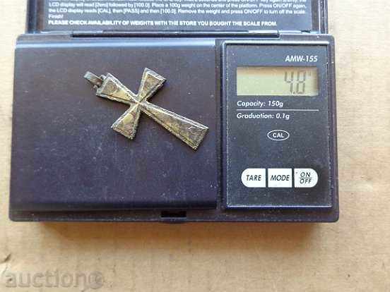 Renaissance orthodox brass cross, jewel, jewel - 5 Renaissance orthodox brass cross, jewel, jewel - 5