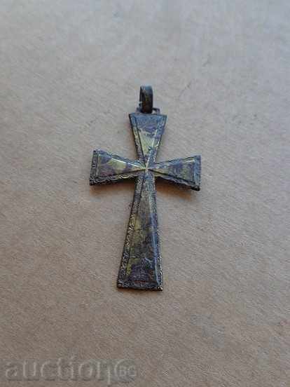 Възрожденски  православен месингов кръст, накит, бижу