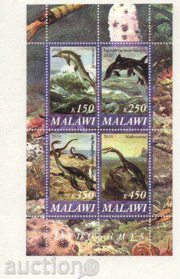 Чист блок Динозаври  2010 от Малави