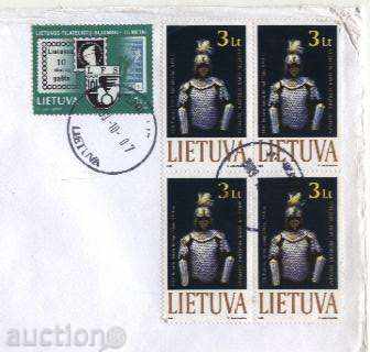 Traveled envelope from Lithuania with price 5.80 BGN | € 2.97 Traveled envelope from Lithuania with price 5.80 BGN | € 2.97