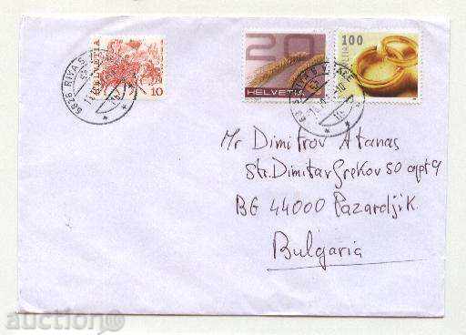 Traveled envelope from Switzerland