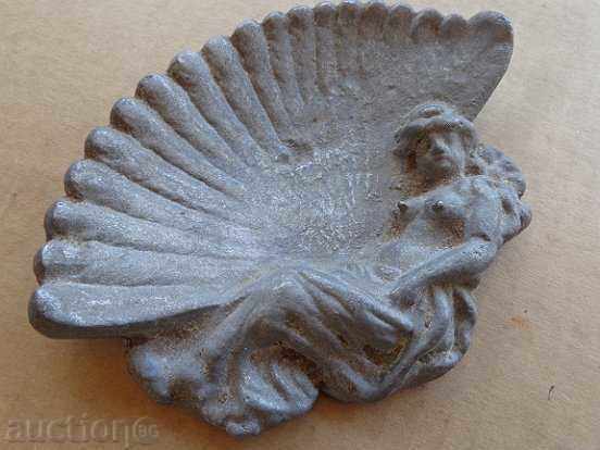 Auction Old aluminum art ashtray ashtray, cigarette, cigar Auction Old aluminum art ashtray ashtray, cigarette, cigar