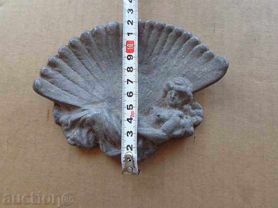 Old aluminum art ashtray ashtray, cigarette, cigar - 5 Old aluminum art ashtray ashtray, cigarette, cigar - 5