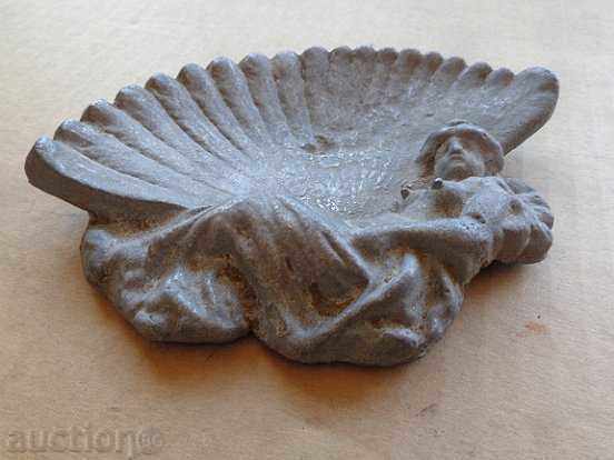 Old aluminum art ashtray ashtray, cigarette, cigar - 6 Old aluminum art ashtray ashtray, cigarette, cigar - 6