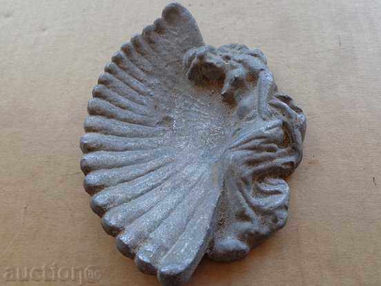 Old aluminum art ashtray ashtray, cigarette, cigar - 7 Old aluminum art ashtray ashtray, cigarette, cigar - 7