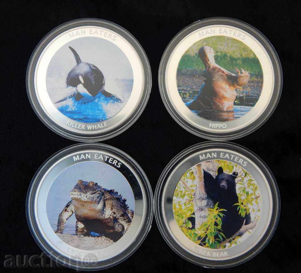 Auction  (¯`'•.¸ 100 shillings 2010 UGANDA UNC (12 giant coins)