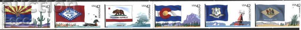 Чисти марки  Флагове 2010 от САЩ