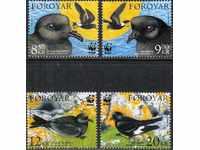 Чисти марки WWF Птици 2005 от  Фарьорски острови