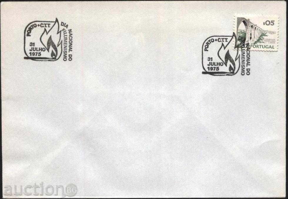 Envelope with special printing. Exhibition 1975 Portugal