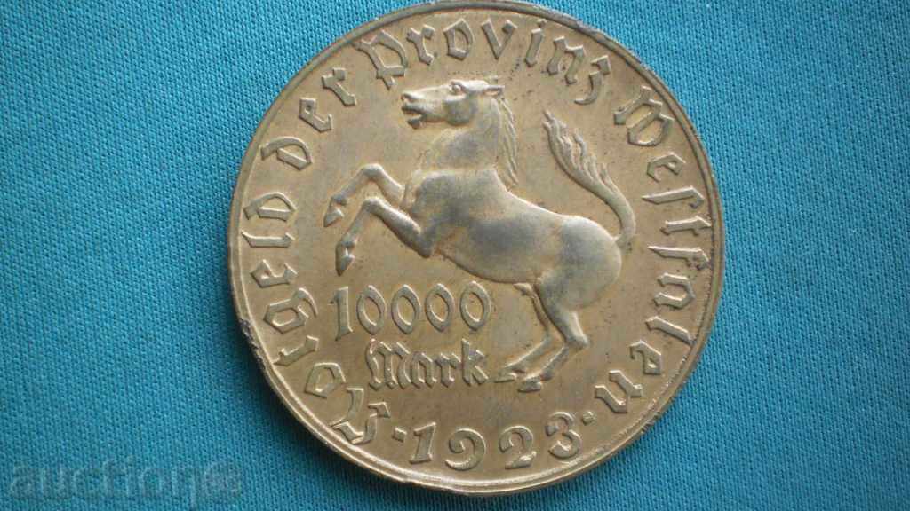 Germany 10,000 Marks 1923 UNC RR rare