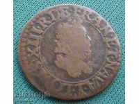 Franța Nantes Louis XIII 2 Turnie 1620-1630 rare (kk)