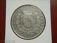 5 Lire 1872 М Italy (5 лири Италия) - XF