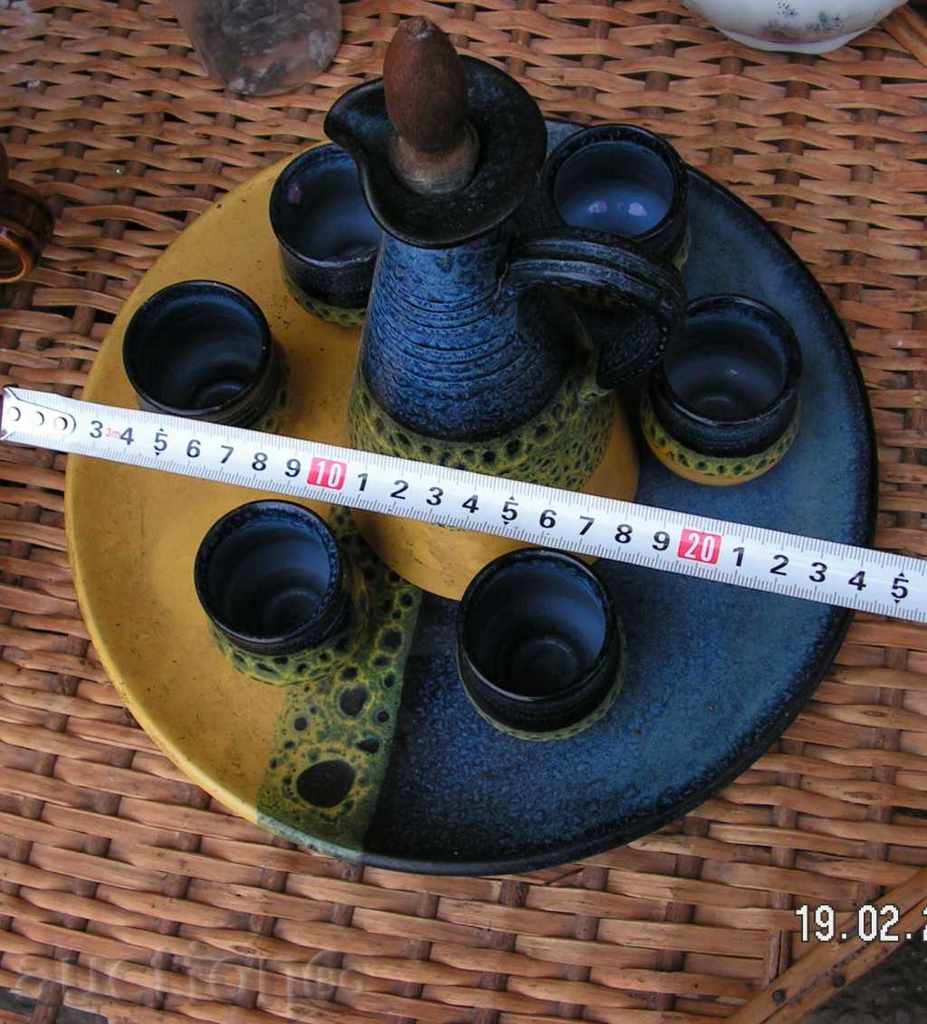 6383. ceramica FRUMOASE HANDMADE FLOAREA SERVICE glazurate cu preț 35.00 BGN | € 17.90 6383. ceramica FRUMOASE HANDMADE FLOAREA SERVICE glazurate cu preț 35.00 BGN | € 17.90