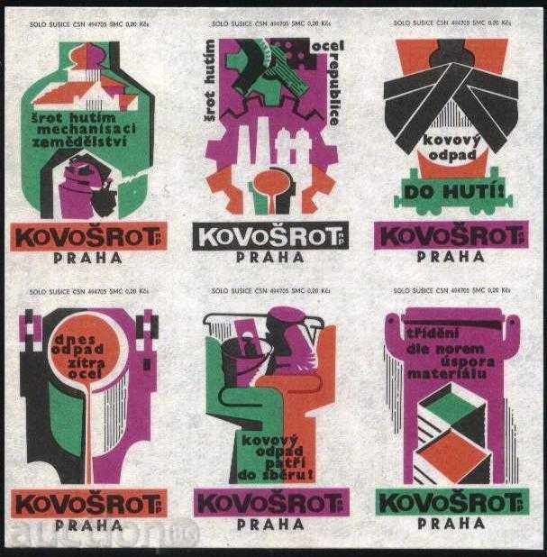 6 cutii de chibrituri Etichete Cehoslovacia Lot 1316