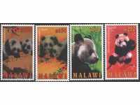 Чисти марки Мечки Панди  2010 от Малави