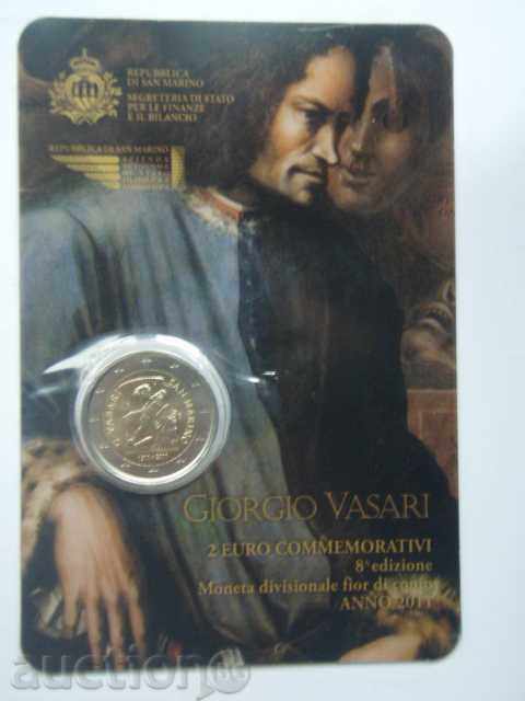 Аукцион 2 Euro 2011 San Marino "Giorgio Vasari" /Сан Марино/ 2 евро
