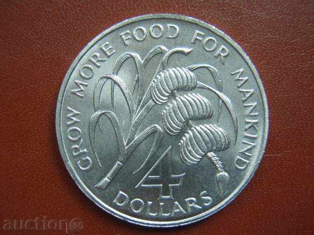 4 Dollars 1970 Grenada - Unc with price 98.89 BGN | € 50.56 4 Dollars 1970 Grenada - Unc with price 98.89 BGN | € 50.56