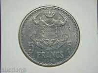 5 Francs 1945 Monaco (5 франка Монако) - XF